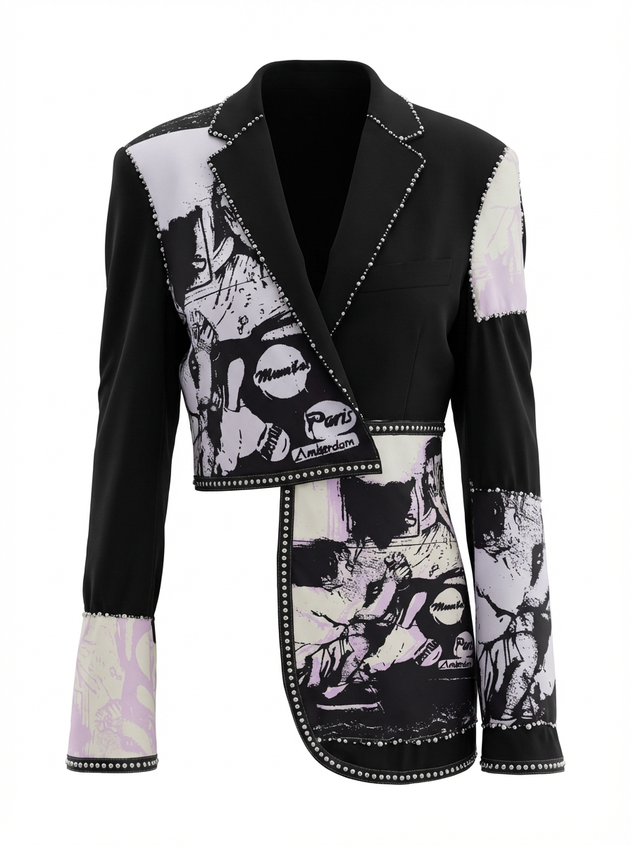 The After Midnight Upcycled Wrap Blazer