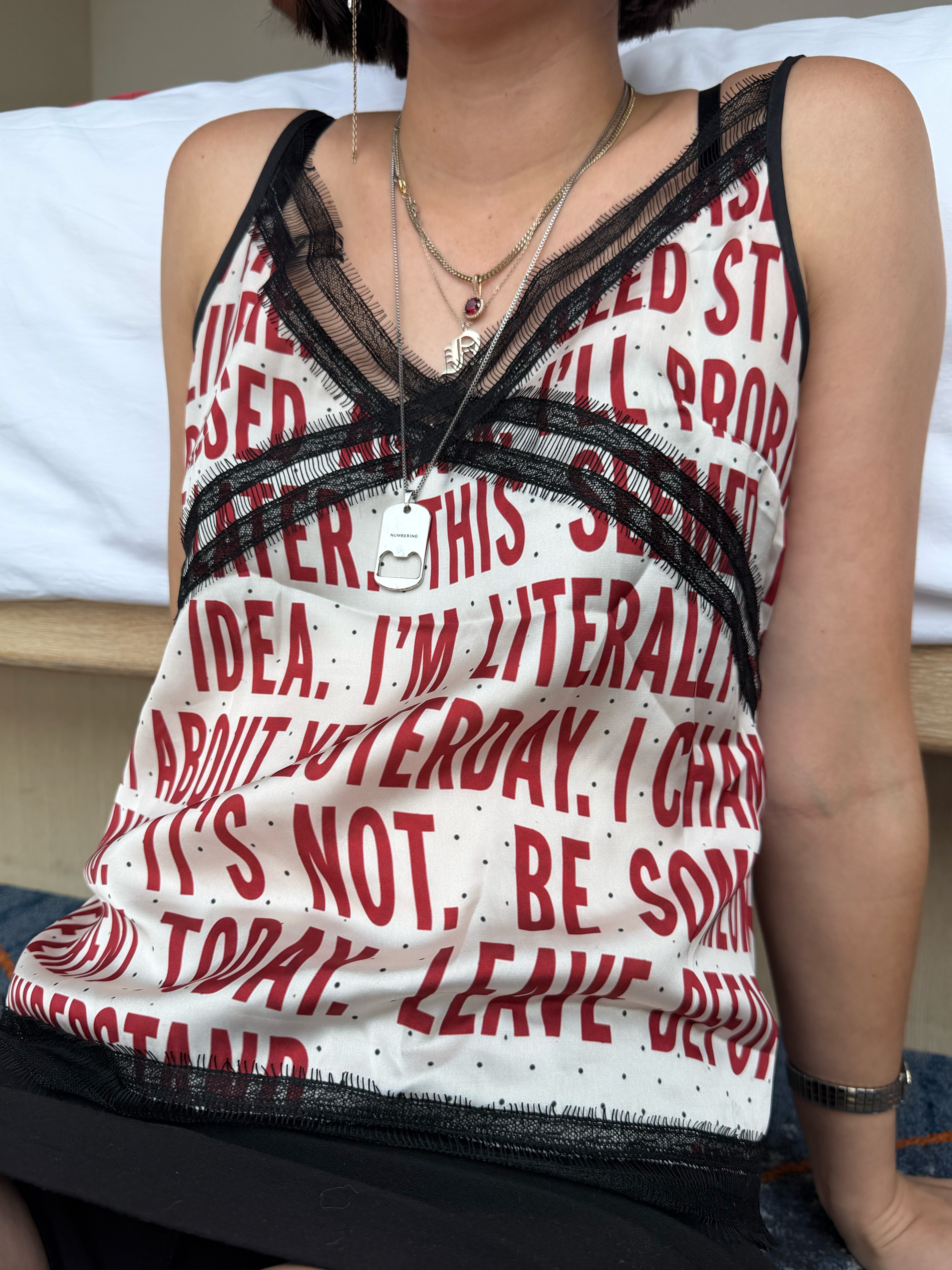 COMING SOON- I'm Literally Fine Lace Cami