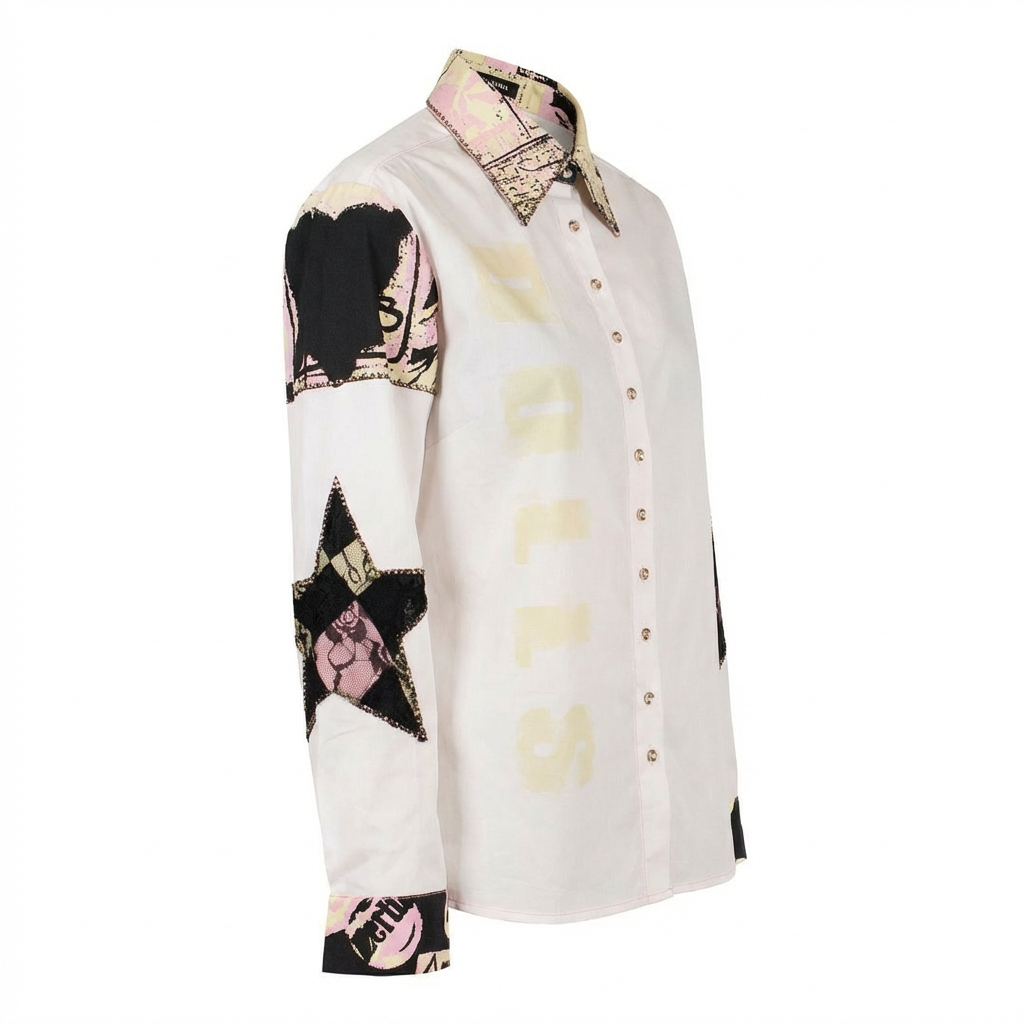Street Art Graphic Dress Shirt-Shop Paper Dolls Collection