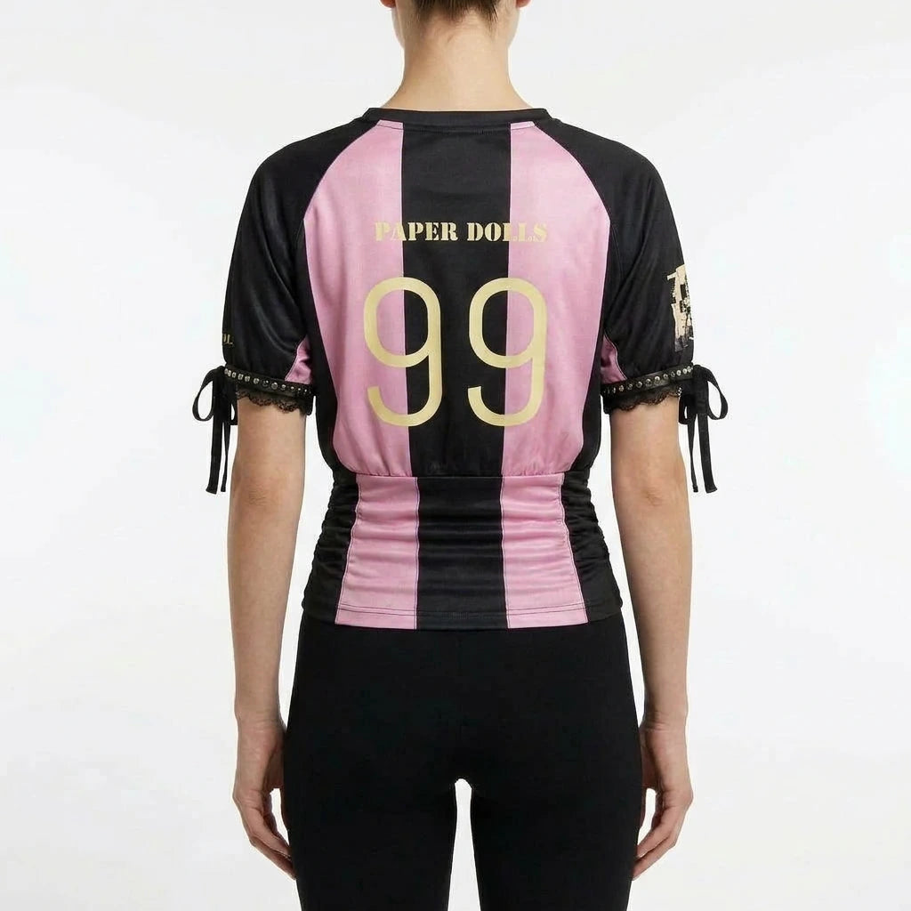 Fitted Waist Jersey Blouse