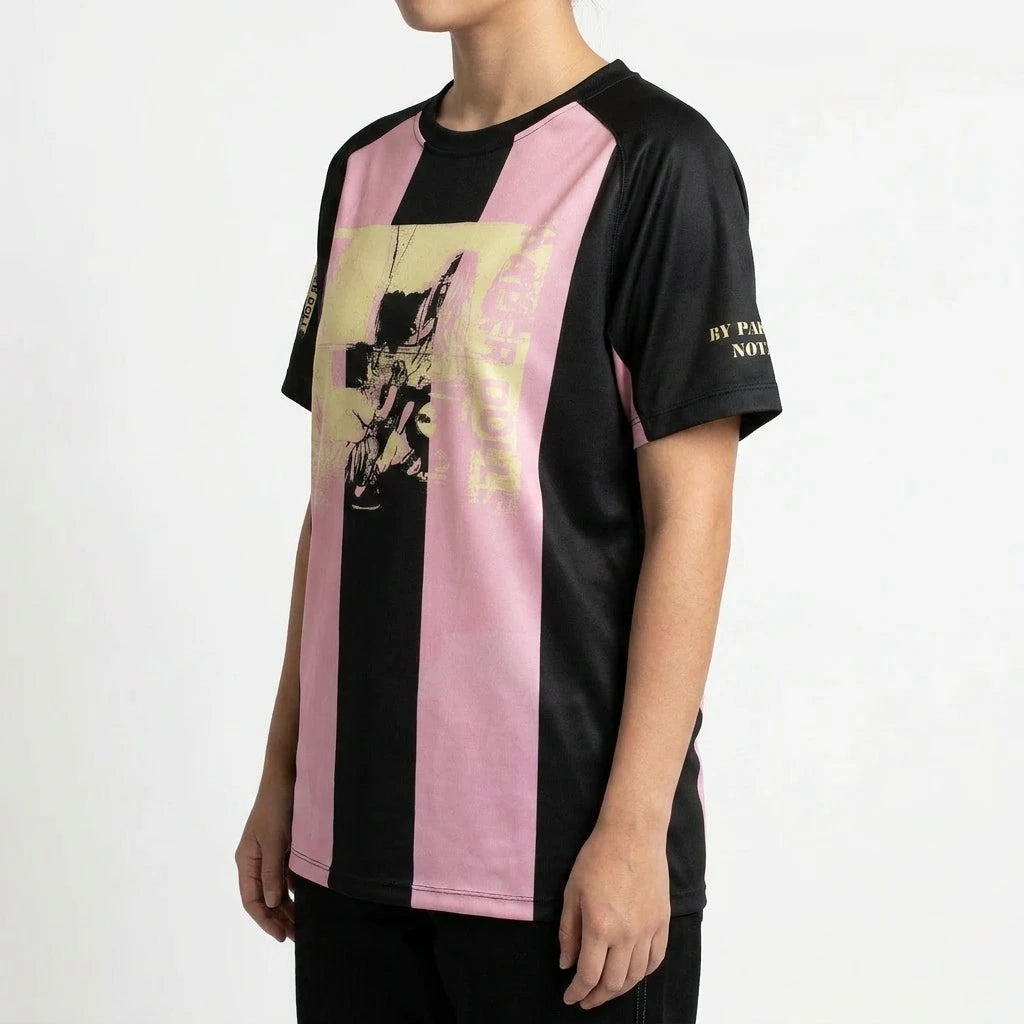 Color Blocked Graphic Jersey