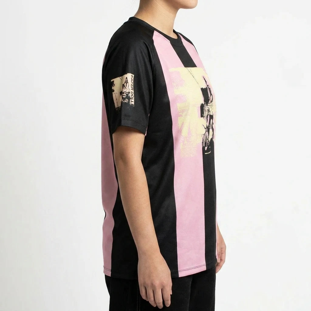 Color Blocked Graphic Jersey