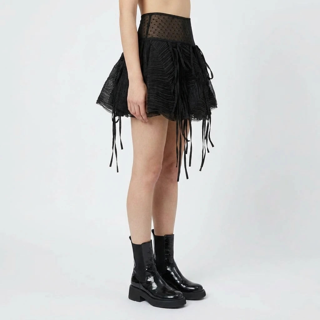 Mixed Media Bubble Skirt