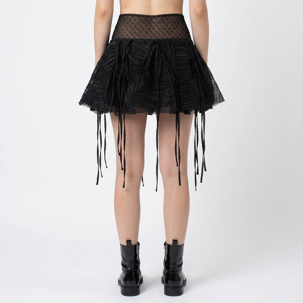 Mixed Media Bubble Skirt