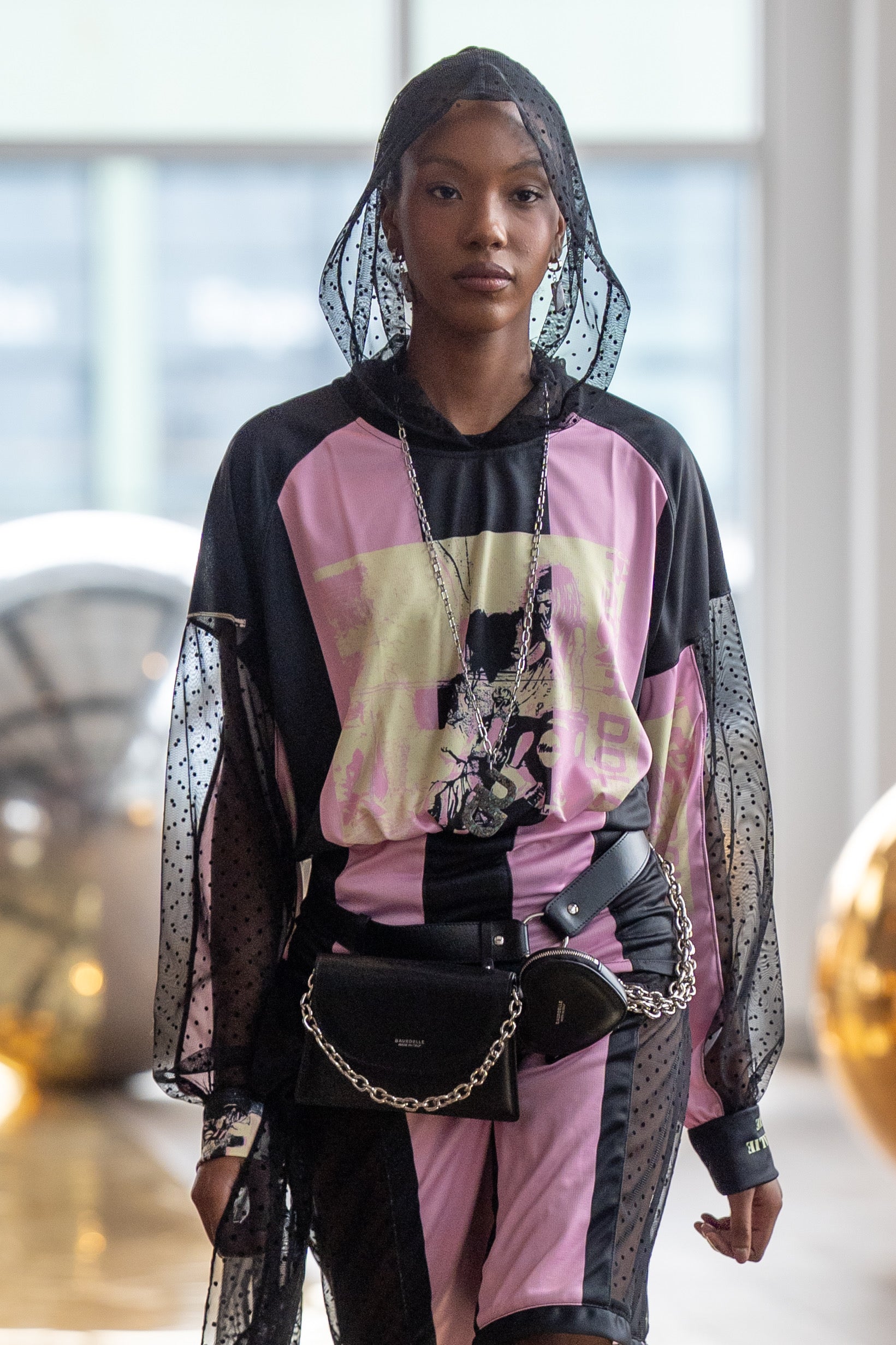 Reworked Jersey Mixed Media Hoodie-Shop Paper Dolls Collection