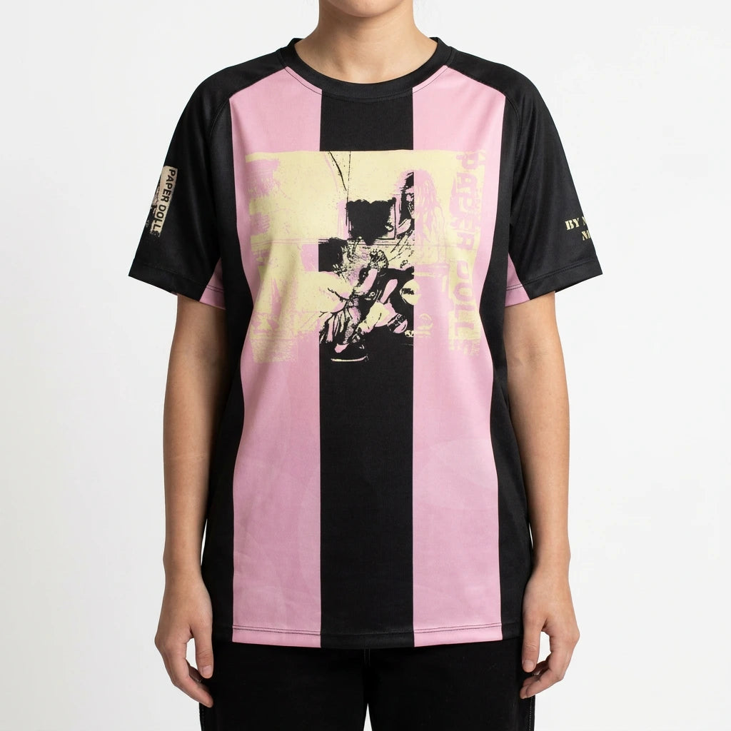 Color Blocked Graphic Jersey