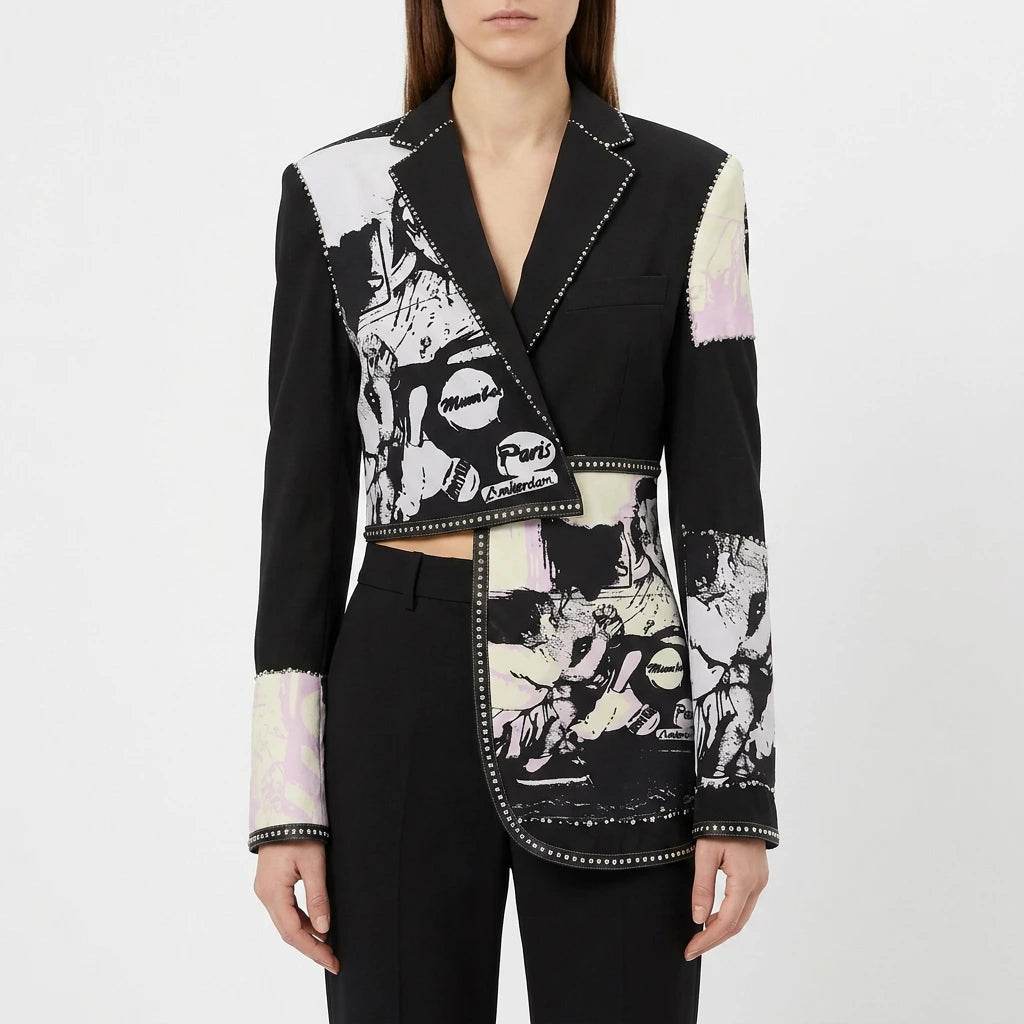 The After Midnight Upcycled Wrap Blazer
